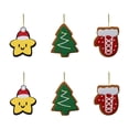 thumbnail image 2 of Ganfancp 6Pcs Árbol de Navidad Colgante No Tejido Árbol de Navidad Pequeño Colgante Rebajas Hoy Liquidación 1 Paquete de Colgantes (6 Unidades), 2 of 7