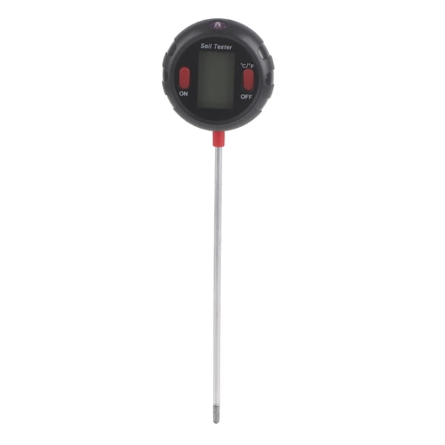 Medidor de humedad del suelo 5 en 1, medidor digital de pH y luz solar, termómetro para plantas