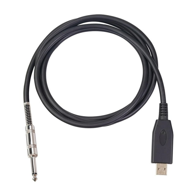 USB Guitar Cable, Guitar Bass to USB Link Connection Cable Adapter, Professional