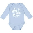 thumbnail image 3 of Inktastic Spring Break the Beach is My Happy Place Boys or Girls Long Sleeve Baby Bodysuit, 3 of 5