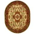 thumbnail image 3 of SAFAVIEH Classic Chedomir Floral Wool Area Rug, Ivory/Green, 7'6" x 9'6" Oval, 3 of 14