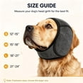 thumbnail image 6 of Dog Calming Head Wrap, Quiet Ears for Anxiety, Waterproof Dog Calming Hood, No Shake Ear Cover Snoods for Thunder, Lightning, Fireworks, Vet Visits, Dog Ear Muffs, 6 of 6