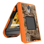 Case for CAT S22 Flip Phone, Nakedcellphone [Hunter Camouflage] Slim Hard Shell Protector Cover - Orange Camo