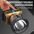 thumbnail image 4 of Linterna frontal LED con sensor de movimiento tipo C, linterna frontal superbrillante con carga USB para acampar, 4 of 9
