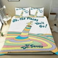 thumbnail image 1 of Oh, los Lugares a Donde Irás Conjunto de sábanas temático, trío de piezas, cómodo y amigable con la piel, diseño único, regalo de decoración para el hogar para familiares, amigos y fans,173cm *218cm, 1 of 6
