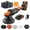 Cordless Powerful Brushless Motor 1PC Battery, variant on VEVOR Buffer Polisher, 6-Inch Random Orbital Polisher for Car Detailing, 6 Variable Speed 1900-4600RPM Dual Action Polisher Waxer Kit, with Detachable Handle for Car, Boat, Polishing, Waxing