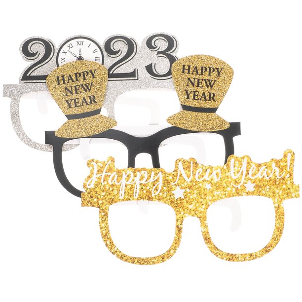 9Pcs Happy New Year Glasses 2023 New Year