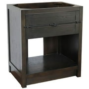 Bellaterra Home 30" Single vanity in Brown Ash finish - cabinet only