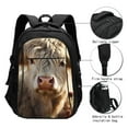 thumbnail image 3 of Daiia Adorable Flower Field Cow Pattern USB Charging Backpack for Men and Women, Anti-Theft Backpack,Travel Backpack,School Backpack,College Backpack,Laptop Backpack, 3 of 7