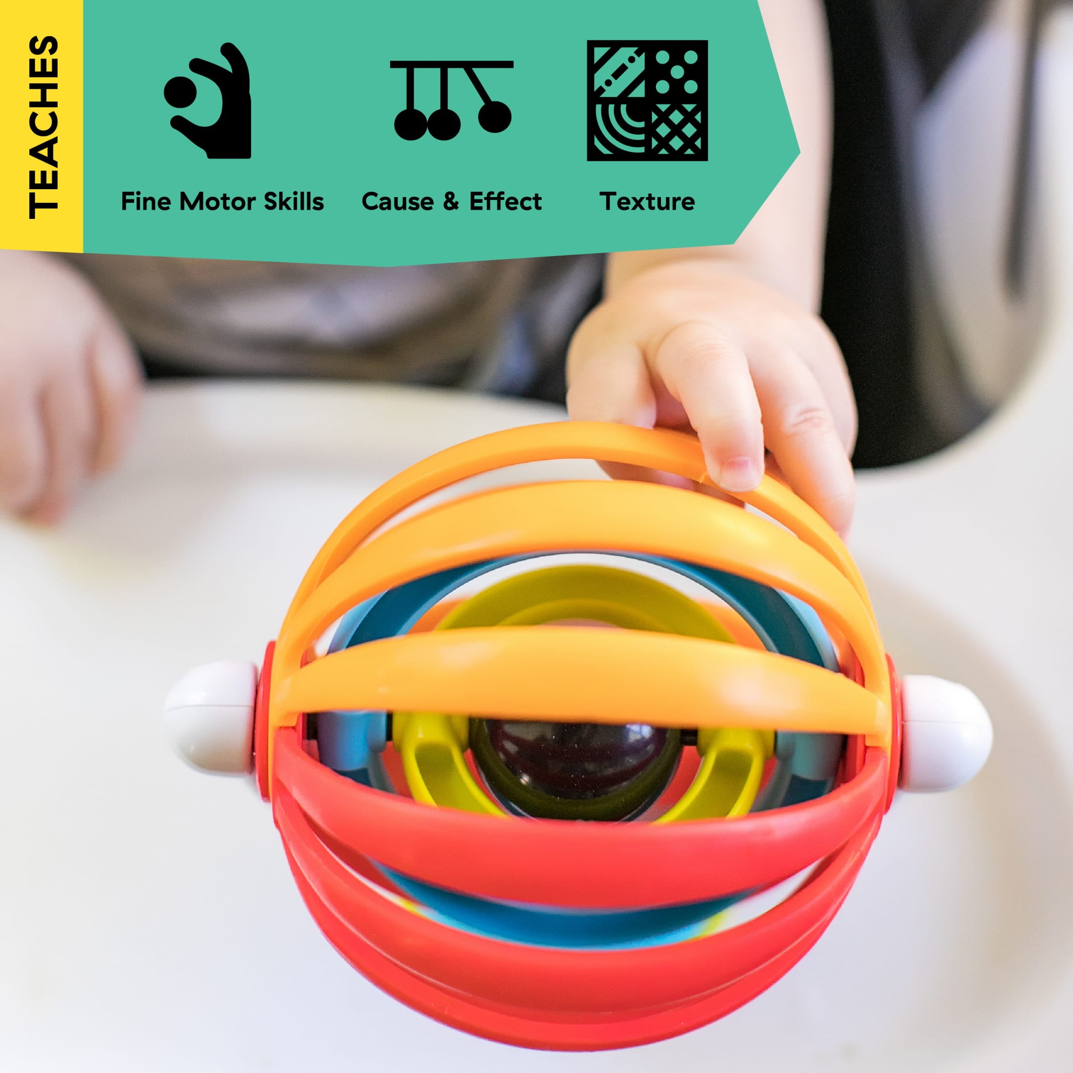 Baby Einstein Sticky Spinner High Chair Activity Toy, For Ages 3 Months +