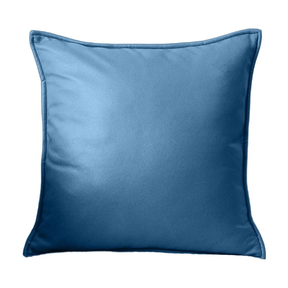 SLYNSHome Decorative Throw Pillow for Couch Sofa,Cozy Farmhouse Solid Color Cushion Soft Blue Pillow for Bed Living Room Home Decor 18X18 inch
