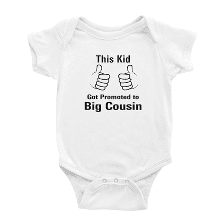 

This Kid Got Promoted to Big Funny Infant Boys Girl Baby Bodysuit