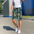 thumbnail image 7 of Kdxio Colorful Pineapples Print Mens Sleep Shorts Bottoms Soft Comfy Pajama Wear Pants with Drawstring Pockets, 7 of 7