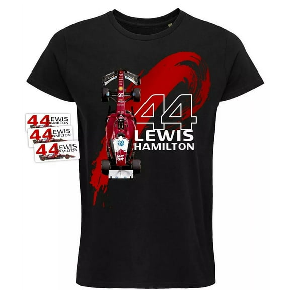 Lewis Hamilton 2025 Red F1 Formula One T-Shirt Gift For Fan,Black Color,Size XL