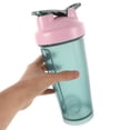 thumbnail image 5 of Botellas mezcladoras de proteínas, bebidas proteicas y vasos mezcladores pre-entrenamiento con batidor de alambre para mezclas de proteínas y pre-entrenamiento, color verde, 5 of 5