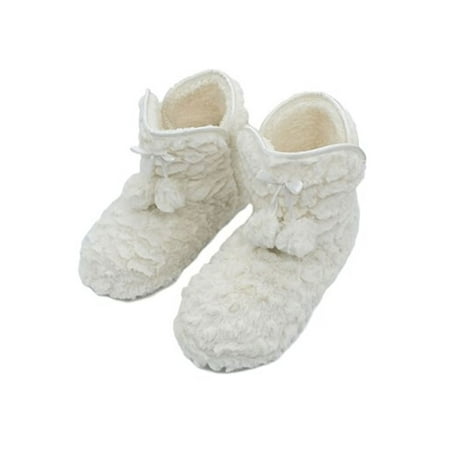 

Wazshop Women s Cute Bootie Slippers Fluffy Plush Fleece House Shoes Winter Booty Slippers