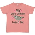 thumbnail image 3 of Inktastic My Great Grandma Loves Me Girls Toddler T-Shirt, 3 of 5