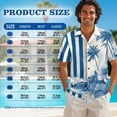 thumbnail image 5 of Psesaysky Blue Palm Sea Stripe Couple Matching Outfit 2026 Womens Sleeveless Dress with Pockets Men’s Shirts Short Sleeve Buttons Shirts or Beach Guest Tunic Sundress Plus Size, 5 of 7