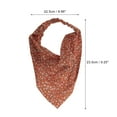 thumbnail image 4 of Unique Bargains Women's 1pc Stylish Ditsy Floral Headwrap 9.25''x8.86'' Orange Red, 4 of 6