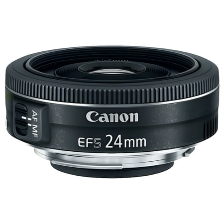 Canon - EF-S24mm F2.8 STM Standard Prime Lens for EOS DSLR Cameras - Black