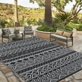 thumbnail image 4 of Danolapsi Outdoor Rug,Reversible Mats Geometric Rug Plastic Straw Outdoor Patio Rug for RV Camping Picnic Reversible Lightweight Plastic Straw Outside Rug, 4 of 9