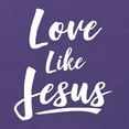 thumbnail image 5 of Wild Bobby Love Like Jesus Inspirational/Christian Women Racerback Tank Top, Purple Rush, Large, 5 of 5