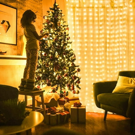 Window Curtain String Lights Fairy Twinkle Icicle Starry Lights for Wedding Christmas Party Home Garden Bedroom