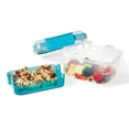 thumbnail image 4 of LocknLock - Set of 2 EasyLunch 2 Tier Snack Containers, 473.mL Capacity, Blue, 4 of 5
