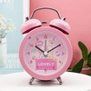 SAYTAY 3 inches Alarm Clock, Analog Metal Animal Alarm Clock , Student Home Decoration Desktop Clock