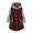 Wine womens coat, variant on up to 60% off Gifts wycnly Womens Plush Coat Plush Overcoat for Women Fashion Color Patchwork Button Down Hooded Sweatshirt Outwear Cozy Fuzzy Fleece Coats with Pocket Winter Plush Coat