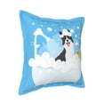 thumbnail image 2 of Bingfone Decorative Pillow Covers 18"X18" Collie In Bathtub Couch Pillow Cases Modern Farmhouse Covers For Couch Sofa Bed, 2 of 9