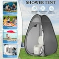 thumbnail image 3 of Ktaxon Camping Shower Tent, Portable Pop Up Changing Tent, Waterproof Dressing Room Privacy Tent for Camping Beach, Dark Gray, 3 of 8