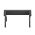 thumbnail image 5 of Garden Plastic Outdoor Adirondack Footrest Ottoman, Gray, 5 of 8