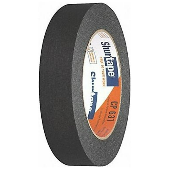 Shurtape Masking Tape,15/16" W,60 yd L,Black,PK36 189115