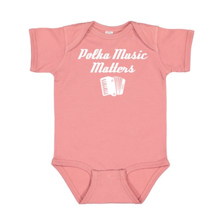 

Inktastic Polka Music Matters Gift Baby Boy or Baby Girl Bodysuit