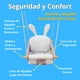 thumbnail image 3 of IVREA Asiento de Columpio de Tela Acolchado Modelo Conejo para Bebés y Niños Pequeños - Altura Ajust multicolor, 3 of 4