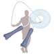 thumbnail image 3 of Cuerda de saltar para entrenamiento de fitness, ajustable con asas esmeriladas Azul, 3 of 8