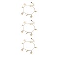 thumbnail image 2 of Qarigey Tobillera elegante brazalete de trébol con campanas accesorio de moda colgantes colgantes pulseras de tobillo para niñas mujeres Type1 NO1, 2 of 6