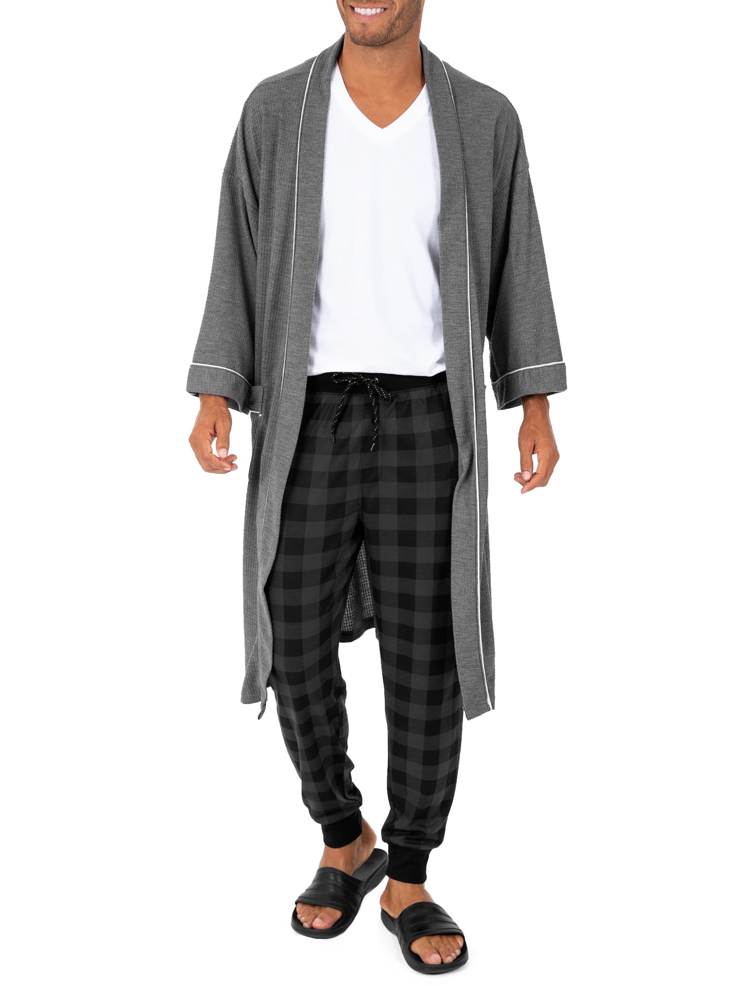 fruit of the loom waffle knit jogger sleep pant