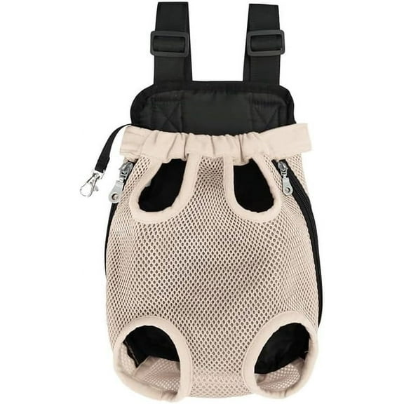 Pet Carrier Backpack – Adjustable Front & Back Wearable Dog & Cat Carrier with Legs-Out Design, Travel Hiking Camping Backpack for Small Medium Pets up to 12lbs