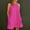 Hot Pink, variant on Wedding Guest Dresses for Women,Clearance Women's Summer Solid Color Style Fresh Solid Color Embroidered Lace Tank Top Round Neck Dress