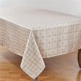 thumbnail image 1 of Saro Lifestyle 6070.KH70180B 70 x 180 in. Rectangular Box Check Design Tablecloth - Khaki, 1 of 1