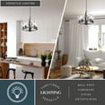thumbnail image 4 of Cinta 5 Light Bronze Chandelier Clear Glass, 4 of 12