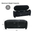 thumbnail image 2 of Storage Ottoman Bench, Linen Fabric Footrest Stool with Storage Chest, End of Bed Bench, Dark Blue, 2 of 8