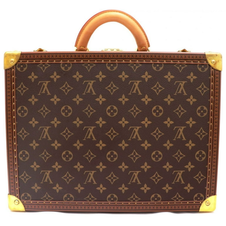 Pre-Owned Louis Vuitton Monogram Trunk Jewelry Box Case Brown x