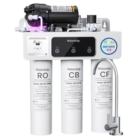 Waterdrop WD-T3-C Filtro de Agua por Osmosis Inversa de 8 Etapas 450GPD