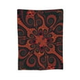 thumbnail image 7 of DouZhe Ultra-Soft Micro Fleece Lightweight Flannel Bed Blanket, Fractal Dark Spiral Vortex Print Cozy Warm Throw Blankets, 50"x40", 7 of 7