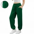 thumbnail image 2 of Sweatpants for Girls Fashion Elastic Waisted Casual Cuffed Sports Pants with Pockets Girls Clothing Size 3-14, 2 of 7