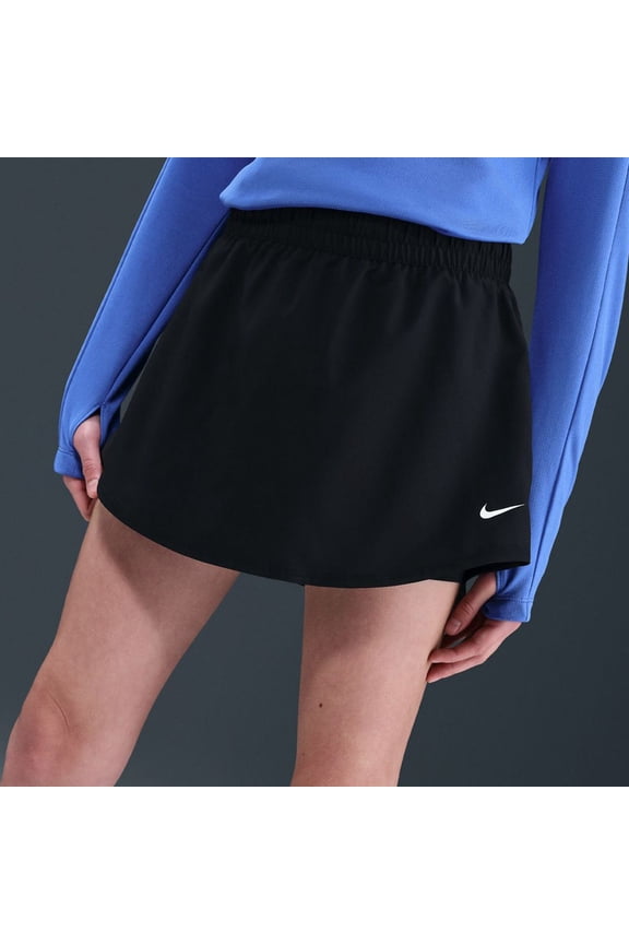 Girls Nike One Dri-FIT Skort Color: Black Size: MEDIUM