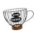 thumbnail image 5 of Soporte para cápsulas de café, contenedor de dulces, base de madera, alambre de hierro, organizador de mesa para tazas Negro, 5 of 9